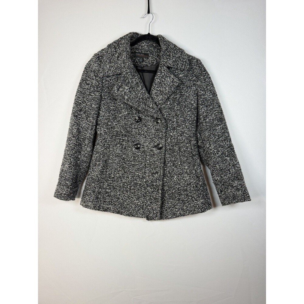 Jason Kole Women’s Medium Black Double Breasted Wool Blend Blazer Jacket